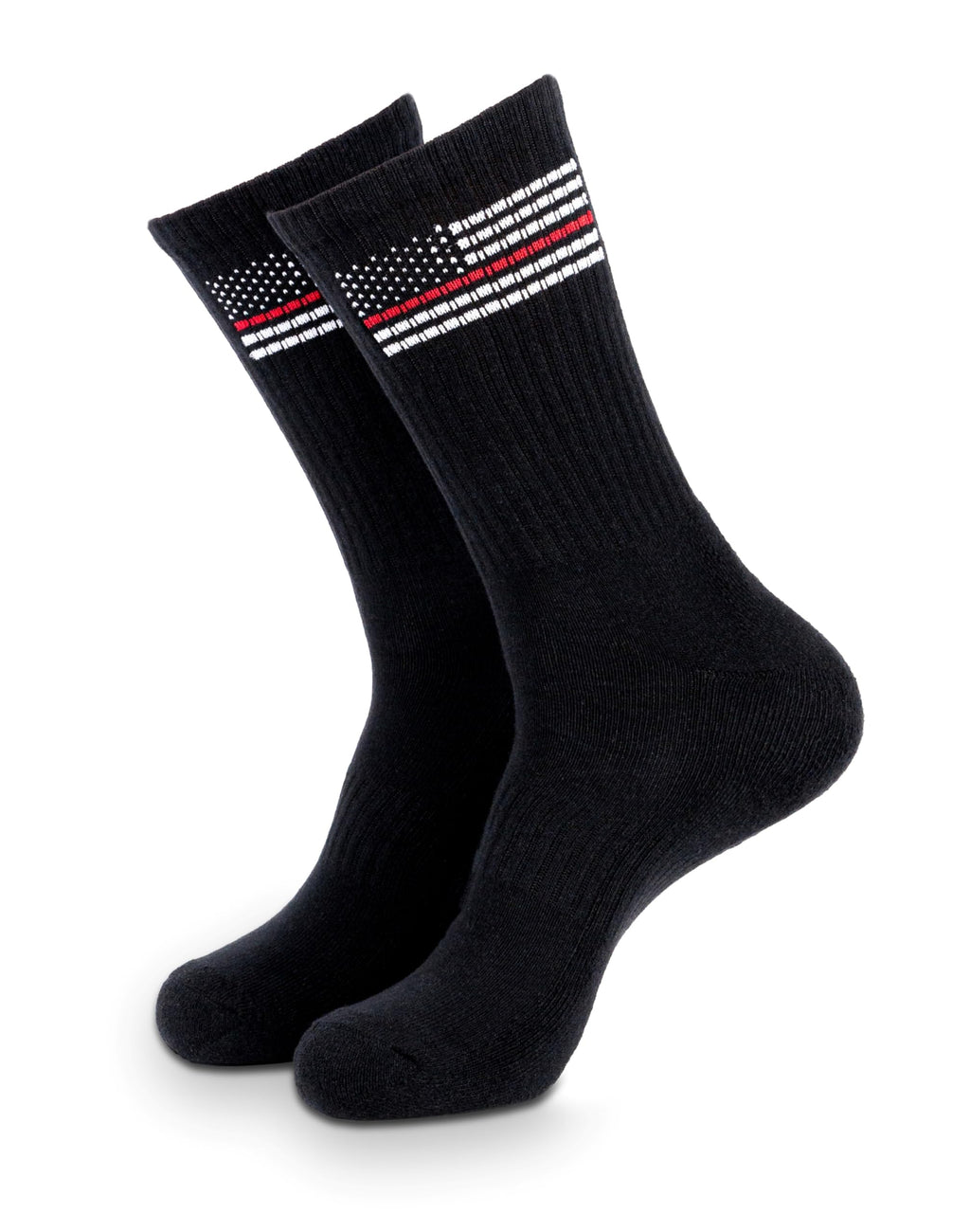 Thin Red Line MERINO WOOL Crew Socks Men's 8-12, Women's 10-13